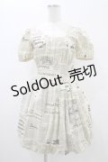 pays des fees  / 新聞紙バルーンワンピース 7号 アイボリー H-26-01-13-1025-PU-OP-KB-ZH