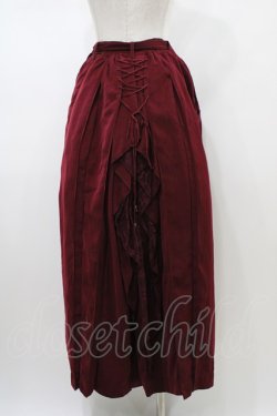 画像2: Ozz oneste / 刺繍袴スカート  エンジ H-26-01-13-1028-OO-SK-KB-ZH