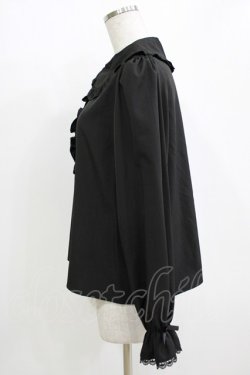 画像2: m petit by misako / AM マルエリフリルブラウス M ブラック H-26-01-13-049-LO-BL-NS-ZH