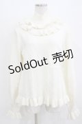 Hoshibako Works / タートルネックフリルニット Free オフ H-26-01-13-056-LO-TO-NS-ZH