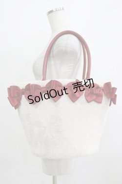 画像1: m petit by misako / NINA'Sコラボ リボンファーバッグ  レッド H-26-01-13-062-LO-BG-NS-ZH