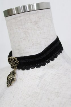 画像2: Kurumi Collaboration / マダムノクターンチョーカー  ブラック H-26-01-13-073-GO-AC-NS-ZH