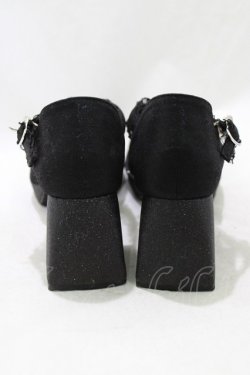 画像3: Cherirulu Chocola / 太ヒールパンプス M ブラック H-26-01-13-075-GO-SH-NS-ZH