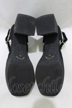 画像4: Cherirulu Chocola / 太ヒールパンプス M ブラック H-26-01-13-075-GO-SH-NS-ZH