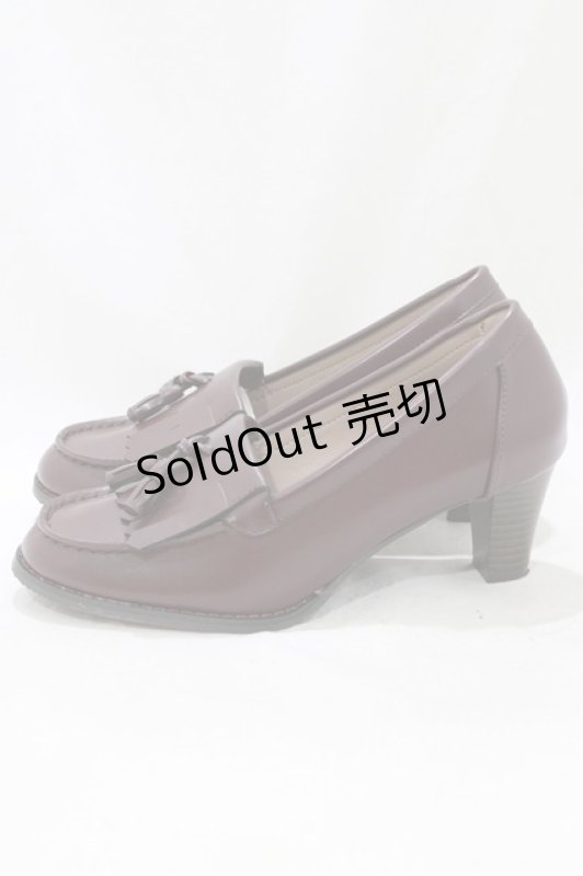 画像2: Kurumi Collaboration / ローファーパンプス L ボルドー H-26-01-13-076-GO-SH-NS-ZH (2)