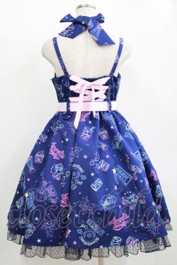 画像3: Angelic Pretty / Neon Star Dinerジャンパースカート Free ネイビー H-26-01-13-001-AP-OP-NS-ZH