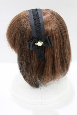 画像2: m petit by misako / NINA'sコラボ AM*NIフラワーカチューシャ  ブラック H-26-01-13-081-LO-AC-NS-ZH