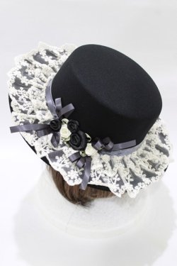 画像3: axes femme / 巻きバラレースカンカン帽  ネイビー H-26-01-13-087-AX-AC-NS-ZH