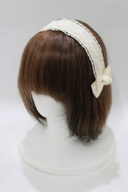 画像1: m petit by misako / AM*NIヘッドドレスA  アイボリー H-26-01-13-089-LO-AC-NS-ZH