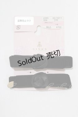 画像1: m petit by misako / AM*NI2Pクリップ　ヘアクリップ  ブラック H-26-01-13-091-LO-AC-NS-ZH