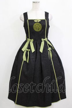 画像1: axes femme Kawaii / 牡丹刺繍チャイナジャンスカ M ブラック H-26-01-13-009-AX-OP-NS-ZH