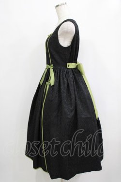 画像2: axes femme Kawaii / 牡丹刺繍チャイナジャンスカ M ブラック H-26-01-13-009-AX-OP-NS-ZH