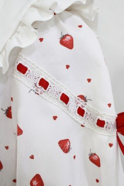 画像5: DearMyLove / 選べる無地orいちご柄ロリータワンピース M オフ H-26-01-13-012-EL-OP-NS-ZH