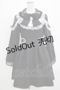 DearMyLove / 袖レース切替ヨークフリルワンピース M ブラック H-26-01-13-013-EL-OP-NS-ZH