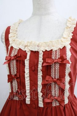 画像4: To Alice / アリスフリルジャンパースカート S レッド H-26-01-13-016-LO-OP-NS-ZH