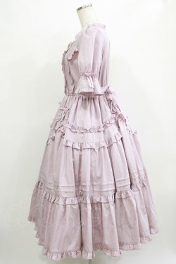 画像2: Chalmiere / フリルロングワンピース M ピンク H-26-01-13-017-PU-OP-NS-ZH