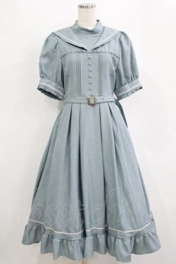 画像1: Kurumi Collaboration / マリンアカデミアワンピース L ブルー H-26-01-13-019-GO-OP-NS-ZH