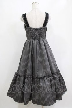 画像3: m petit by misako / TT*AOKストライプジャンパースカート M グレー H-26-01-13-020-LO-OP-NS-ZH