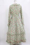 画像3: FLC / 星名桜子/2WAY花柄フリルワンピース M グリーン H-26-01-13-021-LO-OP-NS-ZH (3)