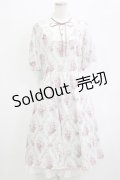 axes femme / アイビーローズ柄ワンピース M オフ H-26-01-13-022-AX-OP-NS-ZH