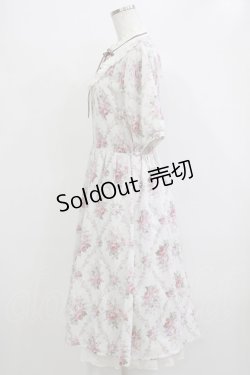 画像2: axes femme / アイビーローズ柄ワンピース M オフ H-26-01-13-022-AX-OP-NS-ZH