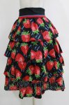 画像2: Jane Marple / Strawberry Meets Logoダンドールスカート  ブラック H-26-01-14-027-JM-SK-KB-ZH (2)