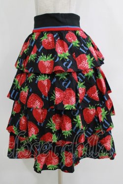 画像2: Jane Marple / Strawberry Meets Logoダンドールスカート  ブラック H-26-01-14-027-JM-SK-KB-ZH