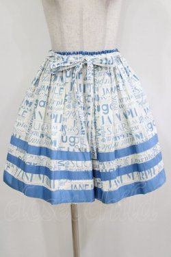 画像1: Jane Marple / シュガーロゴのミニスカート M アイボリー H-26-01-14-029-JM-SK-KB-ZH