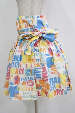 画像2: Jane Marple / ブリティッシュロゴサイドリボンスカート M ブルー×オレンジ H-26-01-14-034-JM-SK-KB-ZH