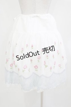 画像3: Emily Temple cute / バラ＆レーススカート  オフ白 H-26-01-14-036-ET-SK-KB-ZH