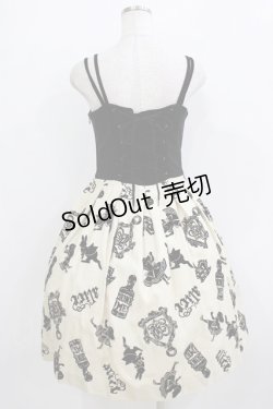 画像3: Jane Marple / タイニーアリスフロッキージャンパースカート  アイボリー H-26-01-14-003-JM-SK-KB-ZH