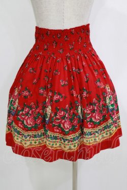 画像3: Jane Marple / マトリョーシカシャーリングスカート  赤 H-26-01-14-040-JM-SK-KB-ZH