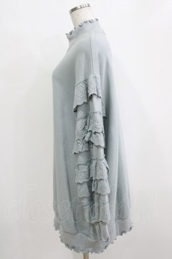 画像2: Candy Stripper / FRILL SLEEVE SWEAT ONE-PIECE  ライトブルー H-26-01-14-045-PU-OP-KB-ZH