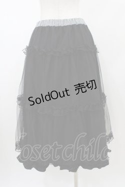 画像4: m petit by misako / NINA'S RVパニエスカート 4L ブラック/ブラックギンガムリバーシブル H-26-01-14-1037-LO-SK-NS-ZH