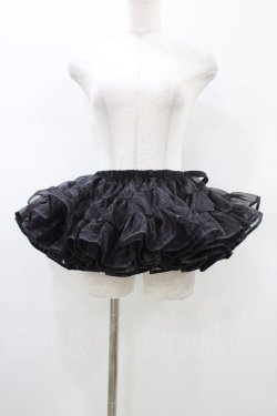 画像1: Hoshibako Works / ハードチュールミニパニエ Free ブラック H-26-01-14-1039-LO-PA-NS-ZH