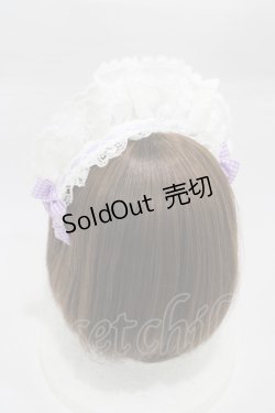 画像2: Angelic Pretty / FancyフリルCafeカチューシャ  オフ/ラベンダー H-26-01-14-1004-AP-AC-NS-ZH