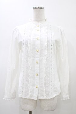 画像1: Amavel / スタンドカラーブラウス Free オフ H-26-01-14-1045-CA-BL-NS-ZH