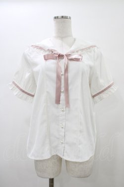 画像1: MA*RS / セーラーブラウス Free オフ/ピンク H-26-01-14-1047-EL-BL-NS-ZH