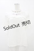 LIZ LISA / グレープ刺繍トップス Free オフ/ボルドー H-26-01-14-1048-LO-BL-NS-ZH