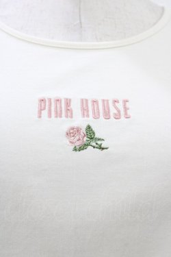 画像3: PINK HOUSE / ロゴ刺繍カットソー Free オフ H-26-01-14-1050-LO-BL-NS-ZH