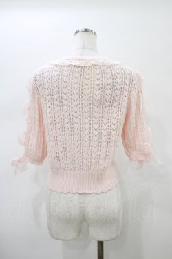 画像2: LIZ LISA / オーガンジーリボンカーディガン Free ピンク H-26-01-14-1054-LO-TO-NS-ZH