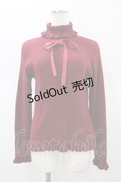 画像1: m petit by misako / サンリオキャラクターズコラボ キティ ニットプルオーバー M レッド H-26-01-14-1056-LO-TO-NS-ZH