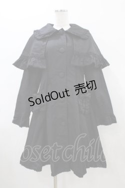 画像1: BABY,THE STARS SHINE BRIGHT / フリルミルキーコート Free ブラック H-26-01-14-1059-BA-CO-NS-ZH