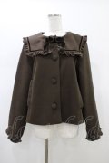 m petit by misako / AM*セーラーショートコート 3L ブラウン H-26-01-14-1060-LO-CO-NS-ZH