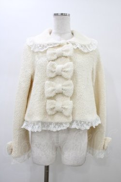 画像1: BABY,THE STARS SHINE BRIGHT / Teddy Ribbonショートジャケット Free オフ H-26-01-14-1064-BA-CO-NS-ZH
