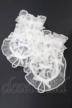 画像2: axes femme Kawaii / プチリボンチュールカフス  オフ H-26-01-14-1008-AX-ZA-NS-ZH