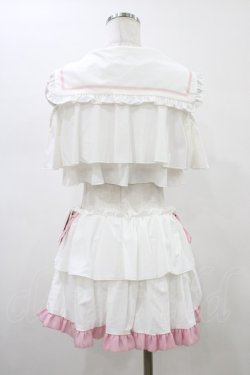 画像2: To Alice / セーラーフリルビキニ M オフ/ピンク H-26-01-14-1015-LO-OP-NS-ZH