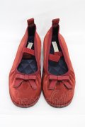 m petit by misako / AMリボンバレエシューズ M レッド H-26-01-14-1002-LO-SH-NS-ZH