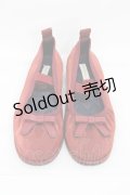 m petit by misako / AMリボンバレエシューズ M レッド H-26-01-14-1002-LO-SH-NS-ZH