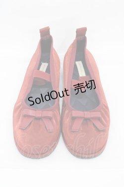 画像1: m petit by misako / AMリボンバレエシューズ M レッド H-26-01-14-1002-LO-SH-NS-ZH